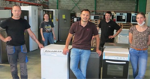 Photo de l'équipe Planet Repair prise par le journal Ouest France